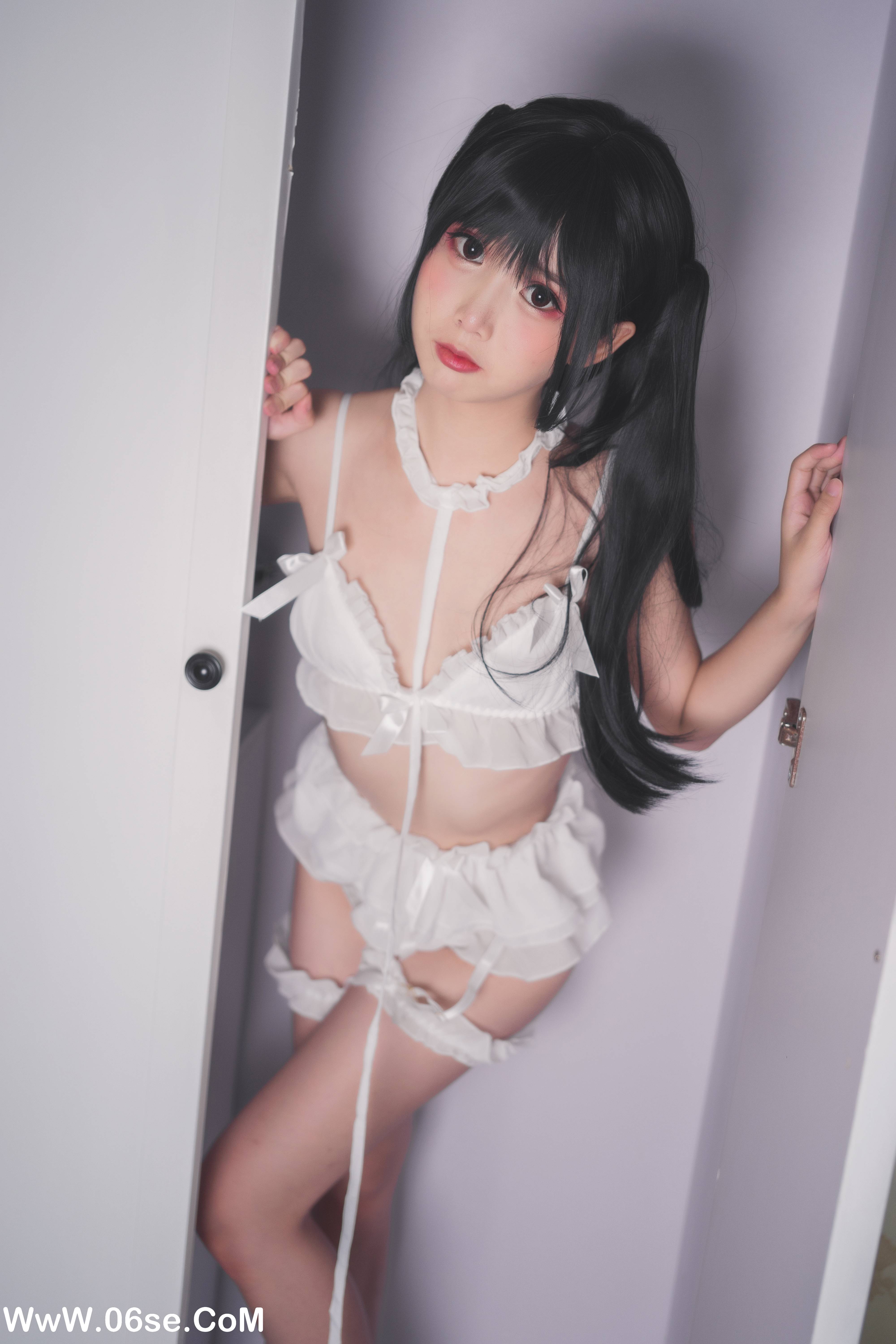 图片[17]-Coser面饼仙儿 NO.016 – 脑内少女 白内衣[17P171M]-六色网
