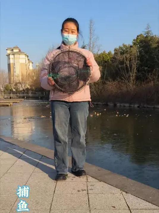 捕鱼花篮笼这样用,鱼虾蟹轻松捕,鲫鱼草鱼都能抓