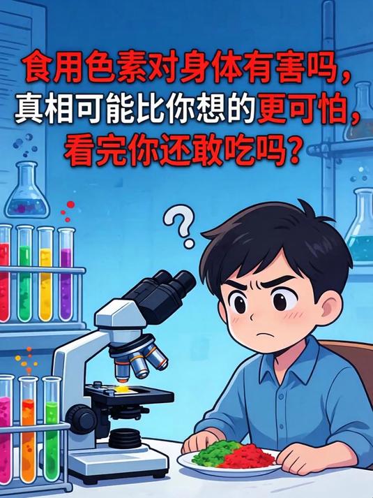 食用色素对身体有害吗，真相可能比你想的更可怕，看完你还敢吃吗？