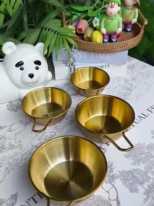 304食品级不锈钢米酒碗米饭碗韩式餐具家用小吃碗烤肉碗