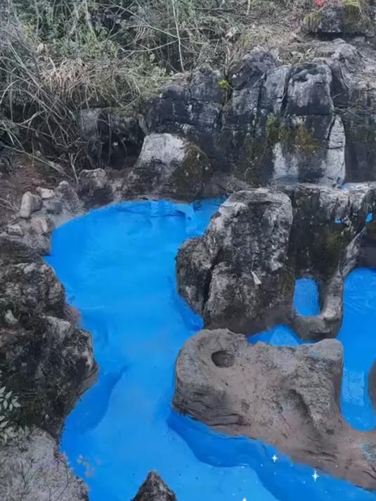 在山上建个小溪鱼池,这风景是真漂亮,在山上养鱼的还真是头次见