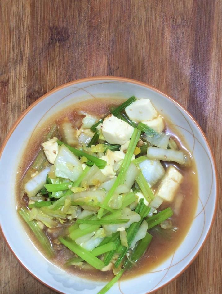 大白菜炖豆腐怎么做好吃,跟我这样做,简单好吃