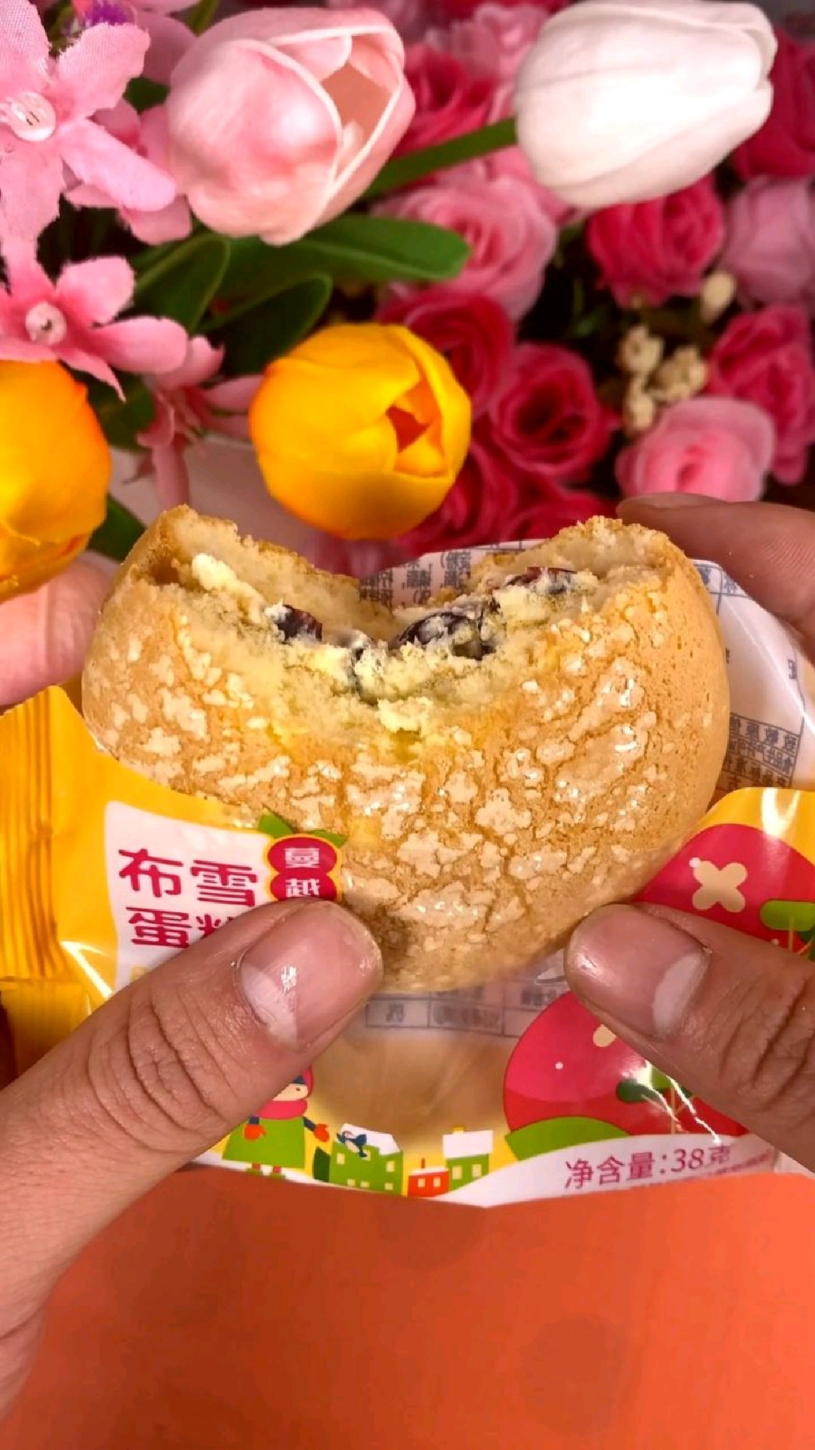 桃李家布雪蛋糕好好吃呀!有蔓越莓和葡萄干两种口味,甜而不腻#蛋糕#桃李面包#零食推荐