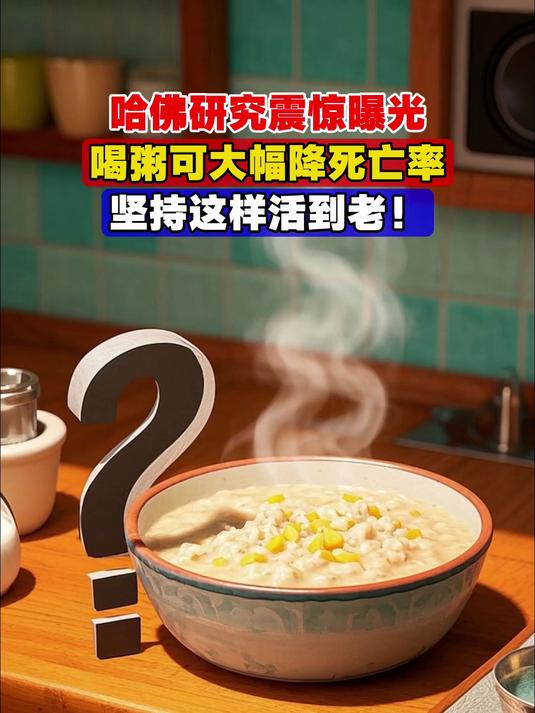哈佛研究震惊曝光,喝粥可大幅降死亡率,坚持这样活到老!