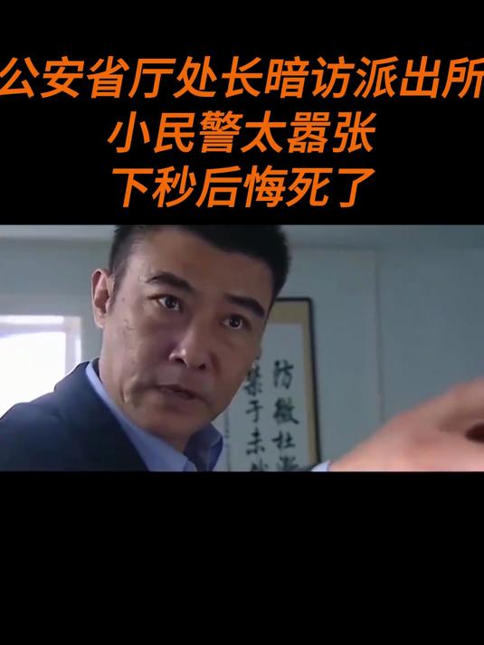 大追捕:公安省厅处长暗访派出所,小民警太嚣张,下秒后悔死了