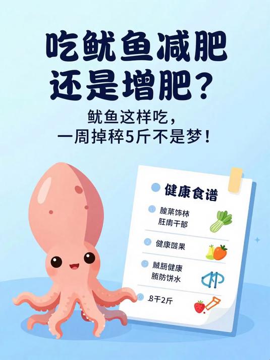 吃鱿鱼减肥还是增肥?鱿鱼这样吃,一周掉秤5斤不是梦!