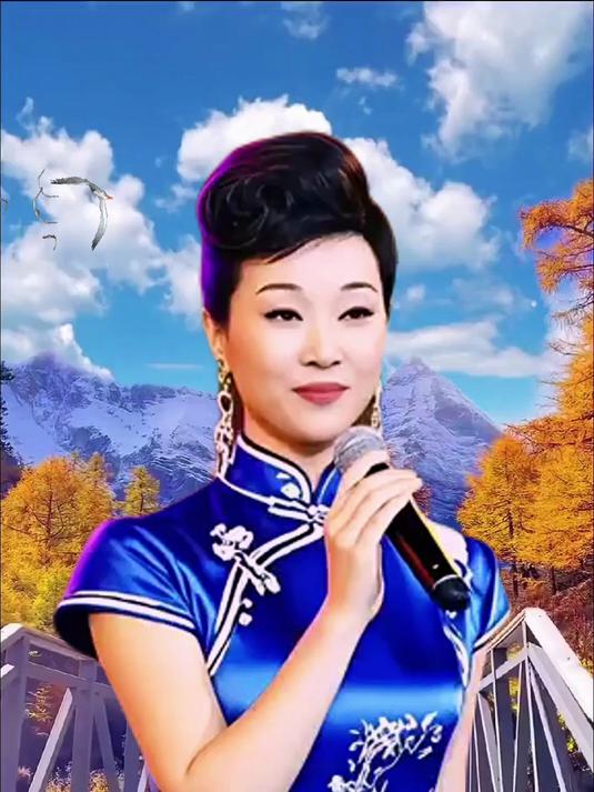 宋祖英老师演唱版《天蓝蓝》,心儿像鸟儿飞向天