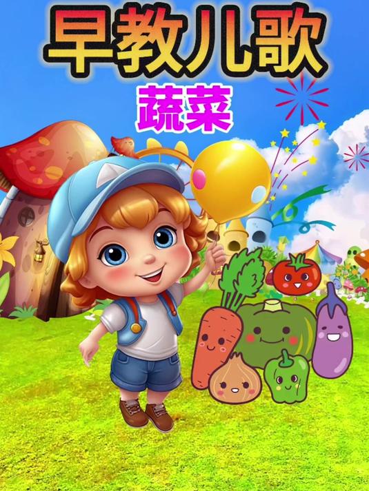蔬菜 1-3岁早教启蒙 宝宝0到3岁早教儿歌 幼儿儿歌 益智动画