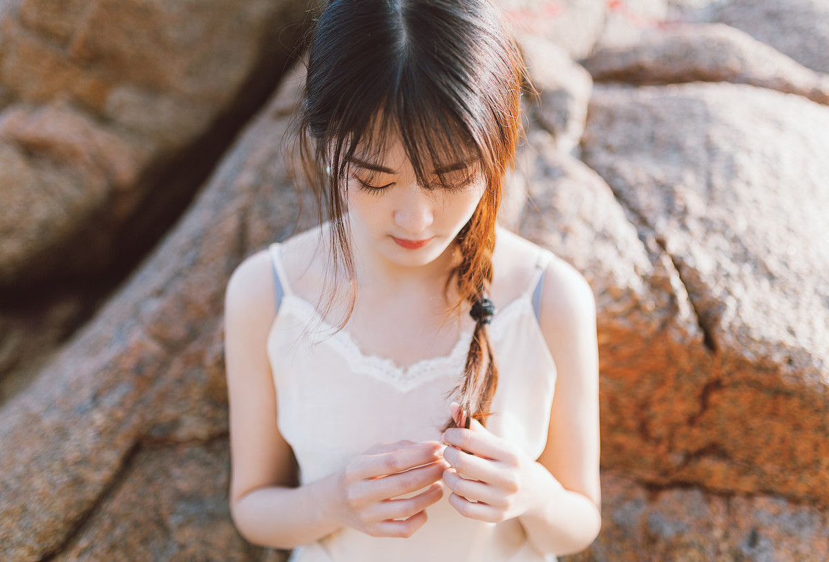图片[3]-海边少女-六色网