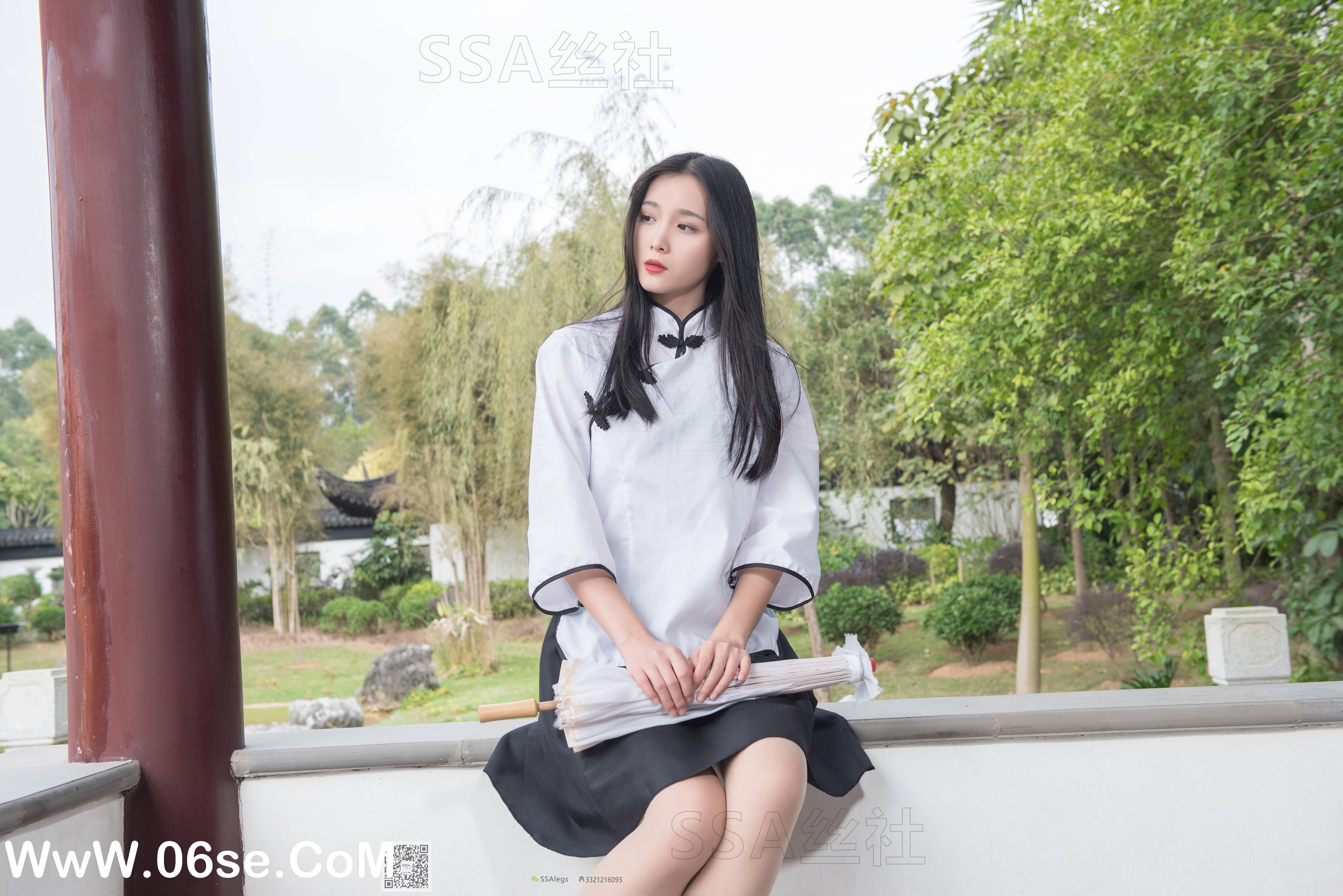 图片[9]-[SSA丝社] NO.068 君君 民国学妹肉丝白袜[120P1.85G]-六色网