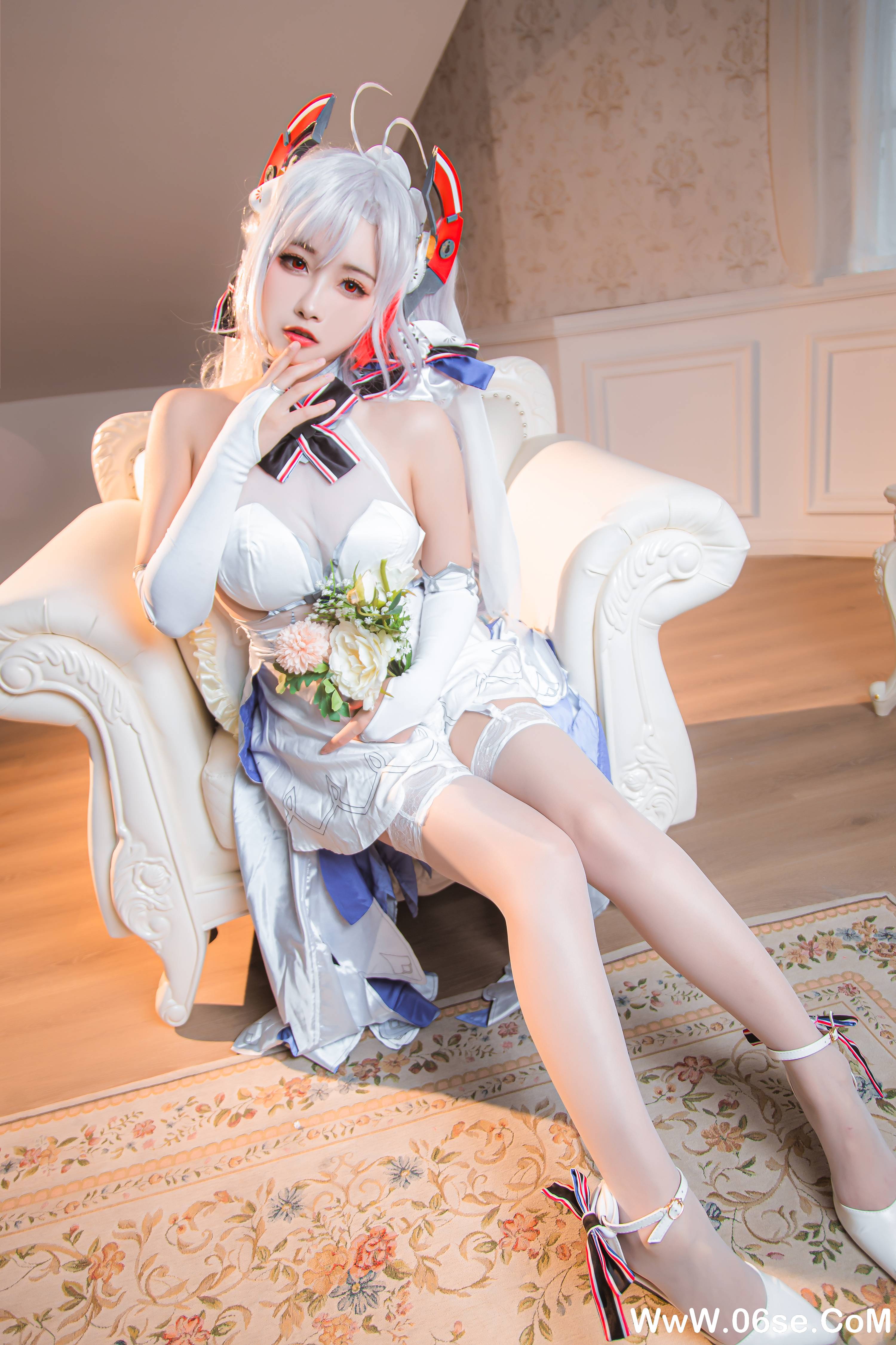 图片[9]-Momoko葵葵 NO.034 — 欧根之花嫁[20P109M]-六色网