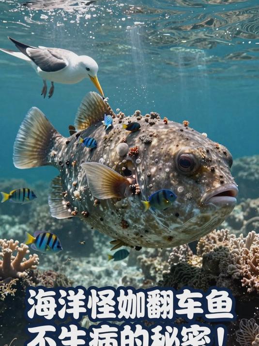 为什么翻车鱼的皮肤厚且布满寄生虫却很少生病?