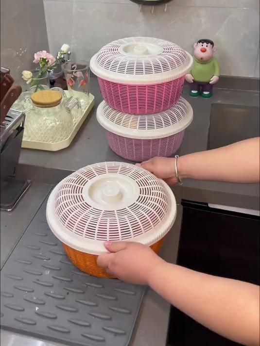 水果收纳沥水筐收纳,清洗,沥水一步到位的蔬菜筐,真的太惊喜了