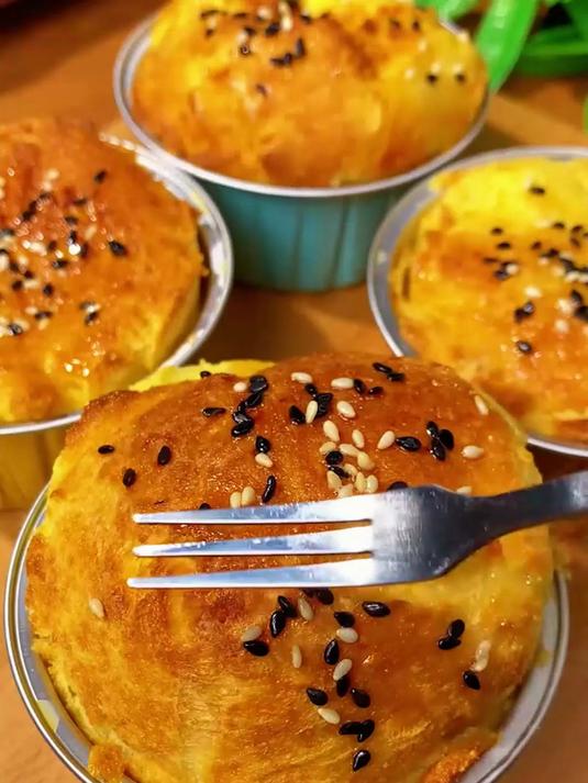 馒头新吃法：馒头烤蛋奶