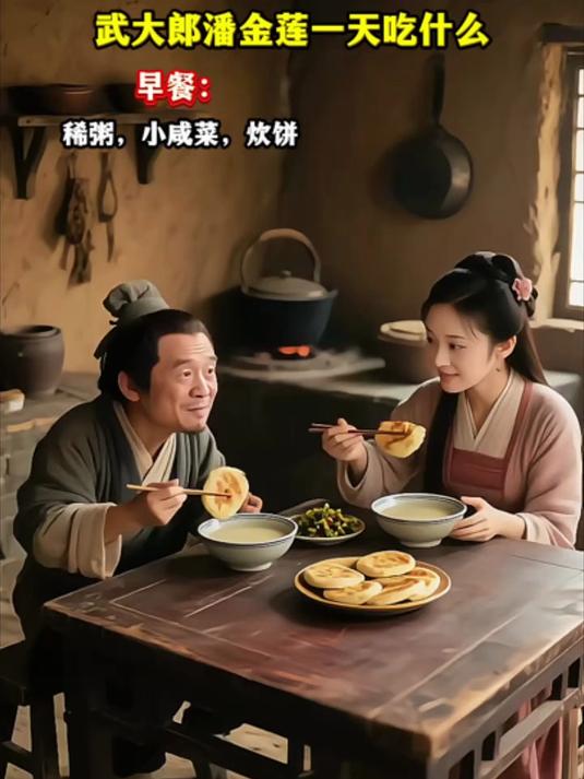 武大郎和潘金莲的一天伙食