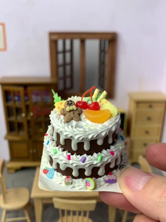迷你食玩迷你双层蛋糕