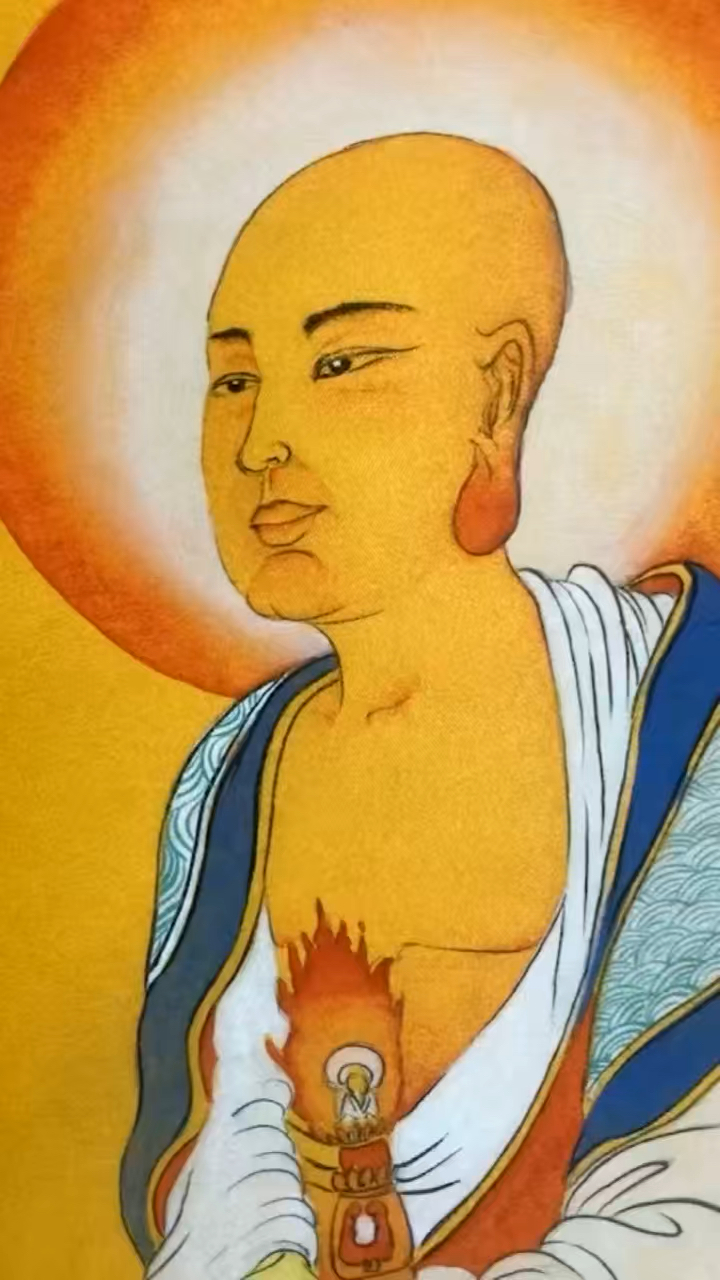 一凡老师敬绘十八罗汉国画作品
