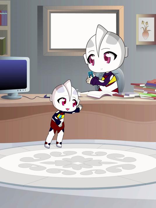 小奥特曼骗爸爸钱去买雪糕！