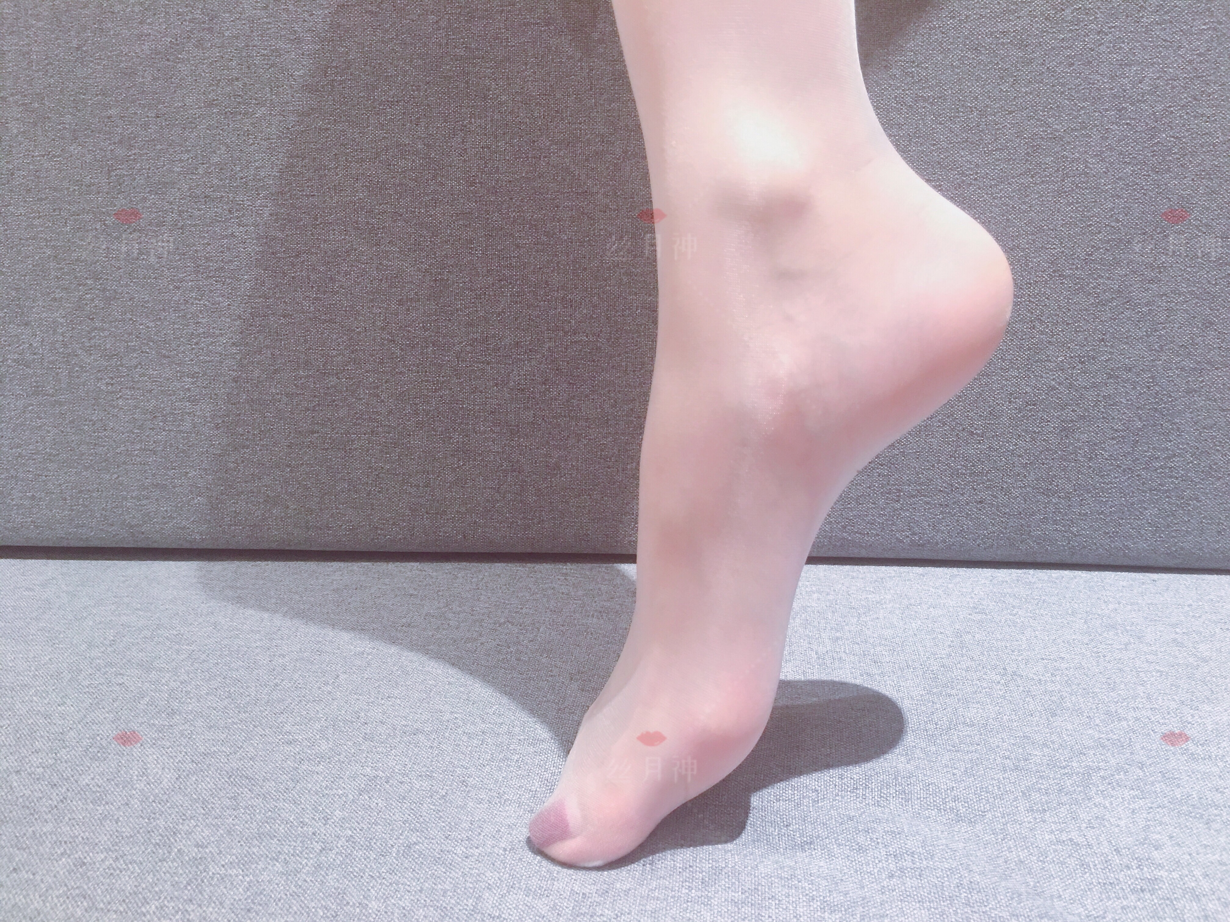 图片[11]-丝月神 NO.018 白色筒袜肉丝杏色高跟[31P62M]-六色网
