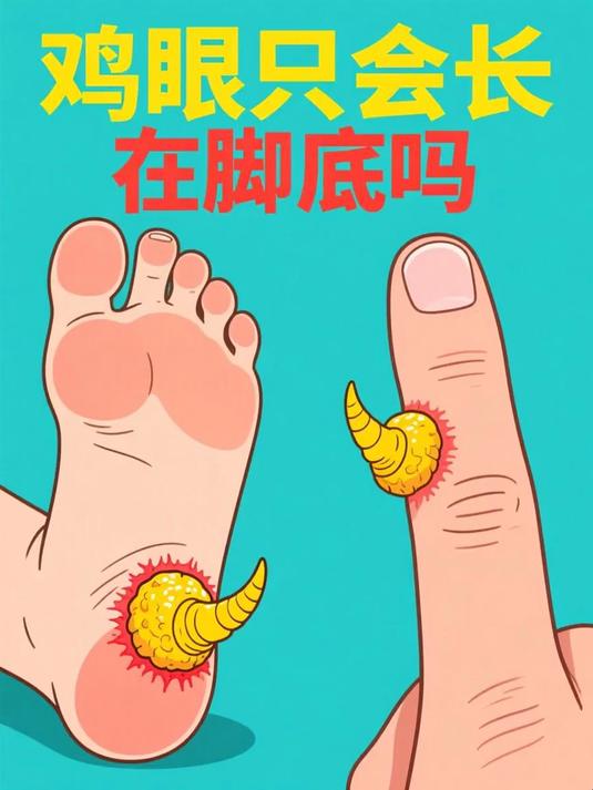 鸡眼只会长在脚底吗 #健康扬帆季#