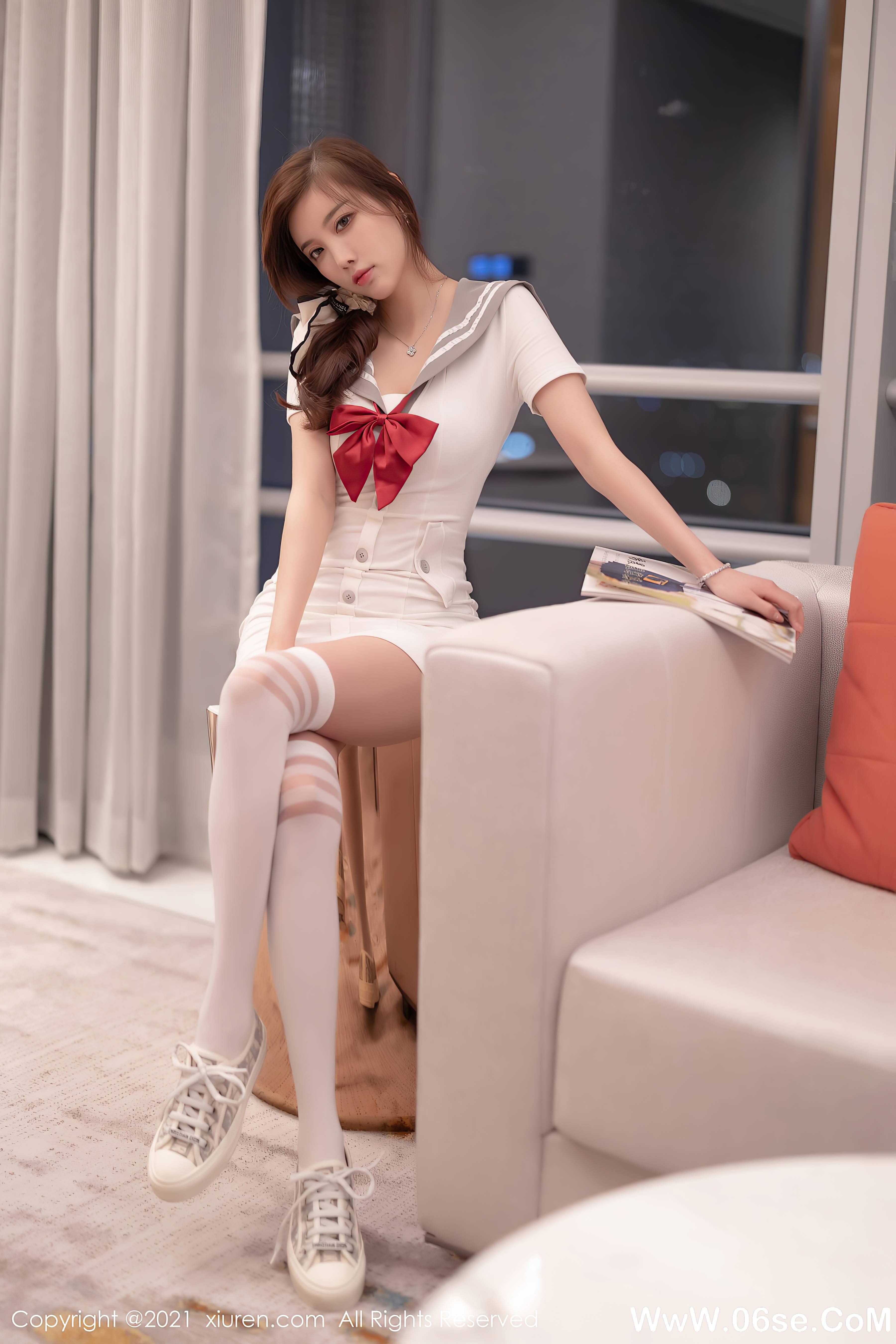 图片[3]-[XIUREN秀人网] 2021.08.24 NO.3844 杨晨晨Yome[70+1P550M]-六色网