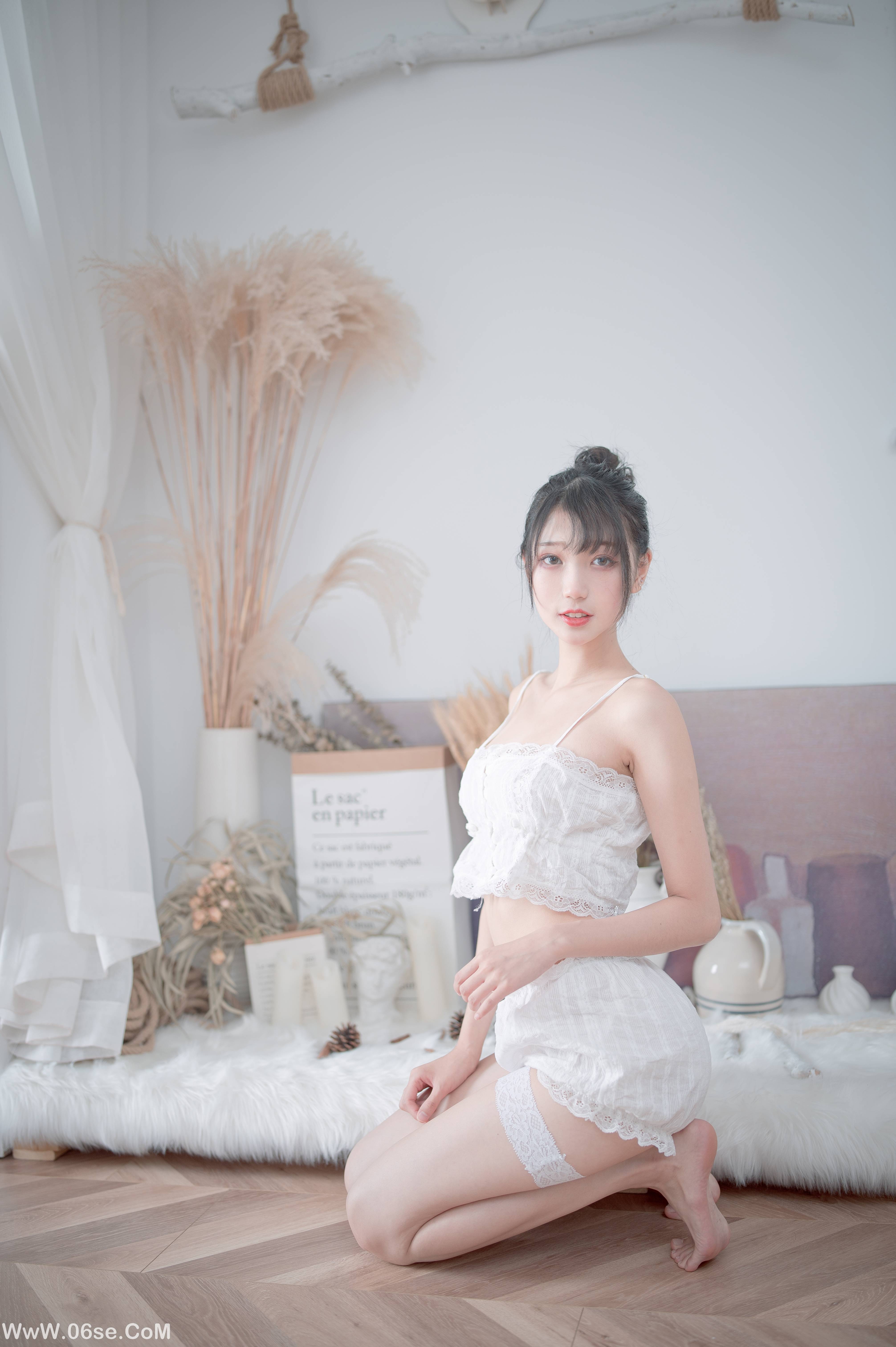 图片[14]-周叽是可爱兔兔 NO.015 白色睡衣[23P196M]-六色网