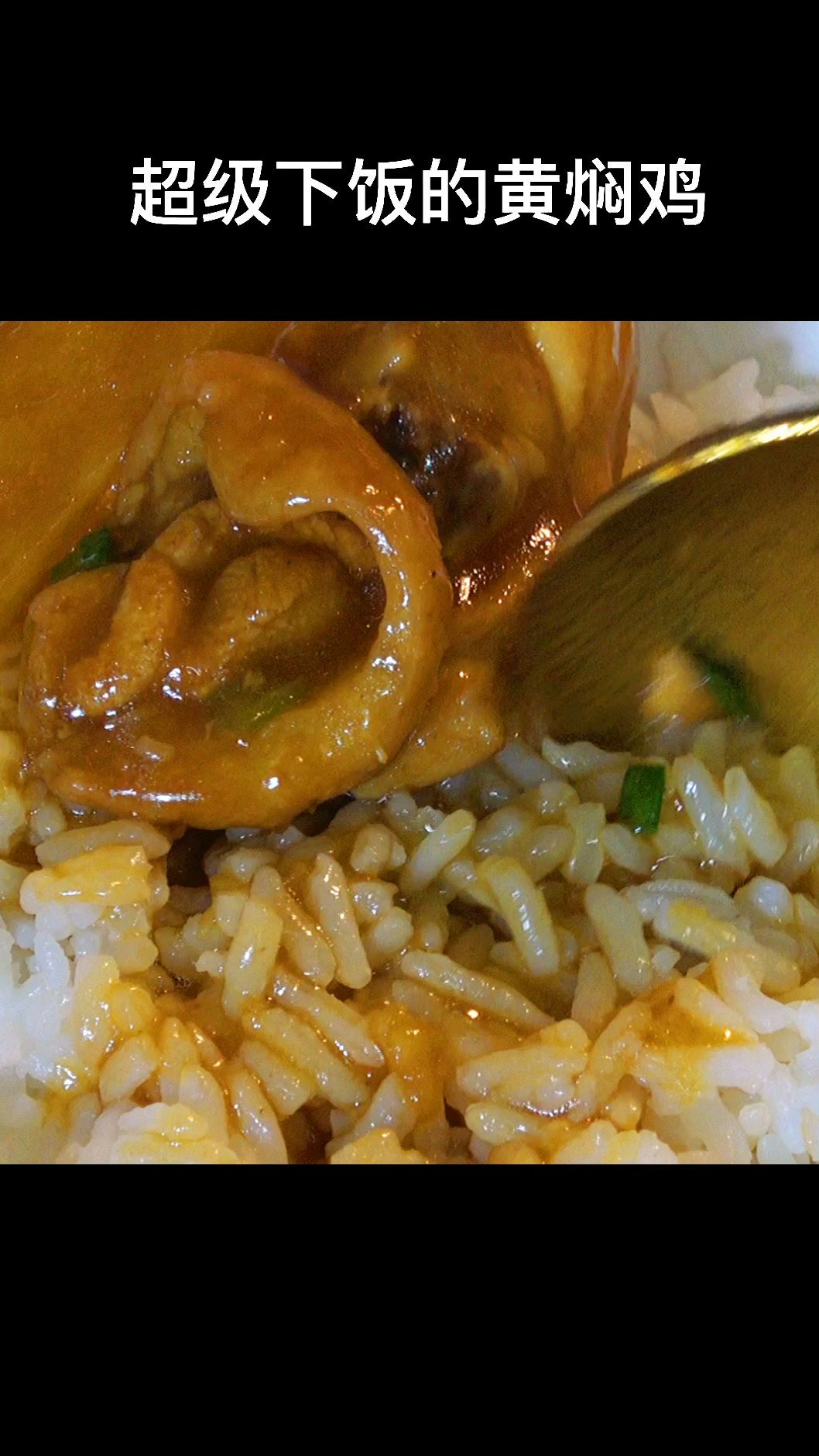 好吃的黄焖鸡米饭。