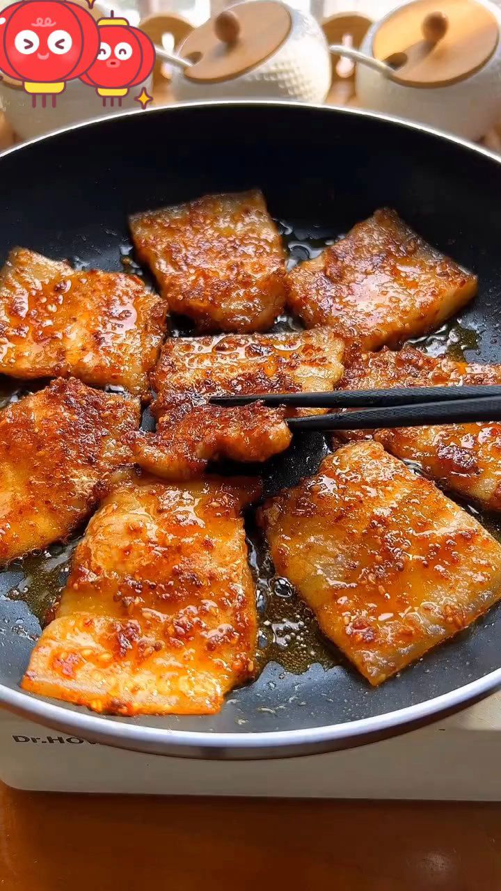 家庭版的铁板五花肉