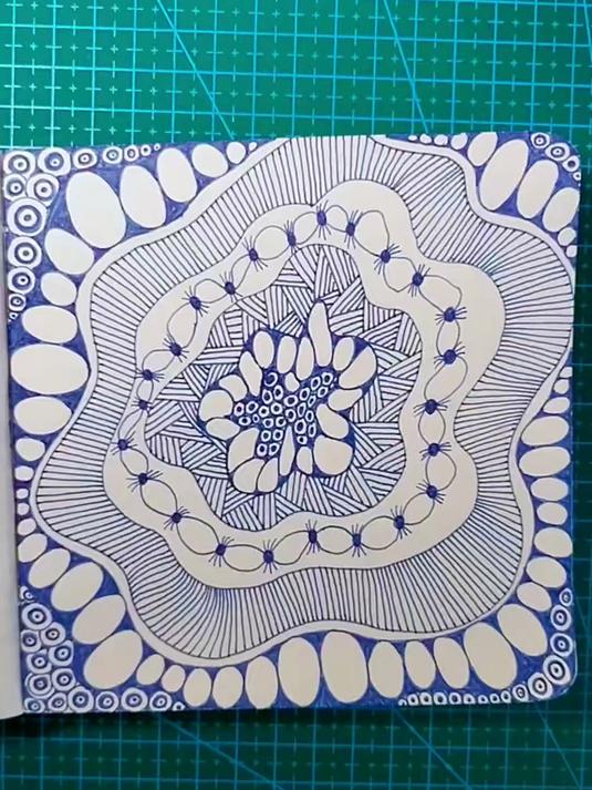 超简单的线条装饰画