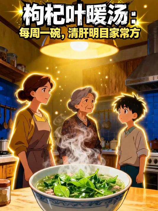 枸杞叶瘦肉汤：清肝明目养生汤