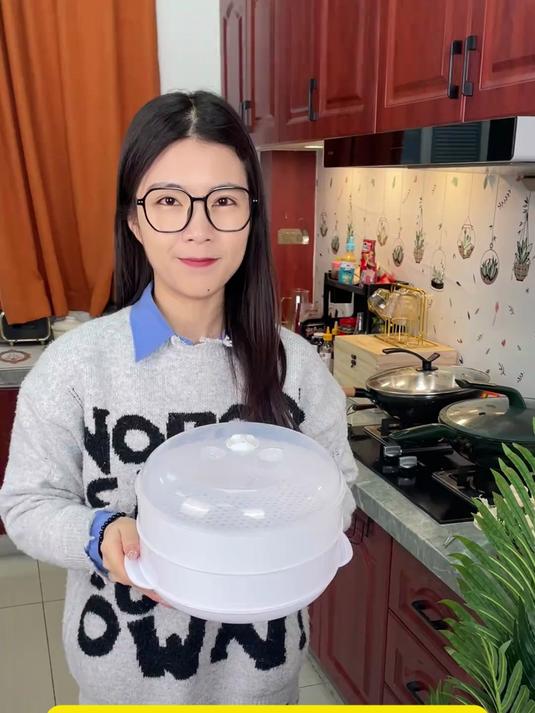 微波炉蒸笼专用器皿加热容器蒸盒隔水蒸馒头热饭