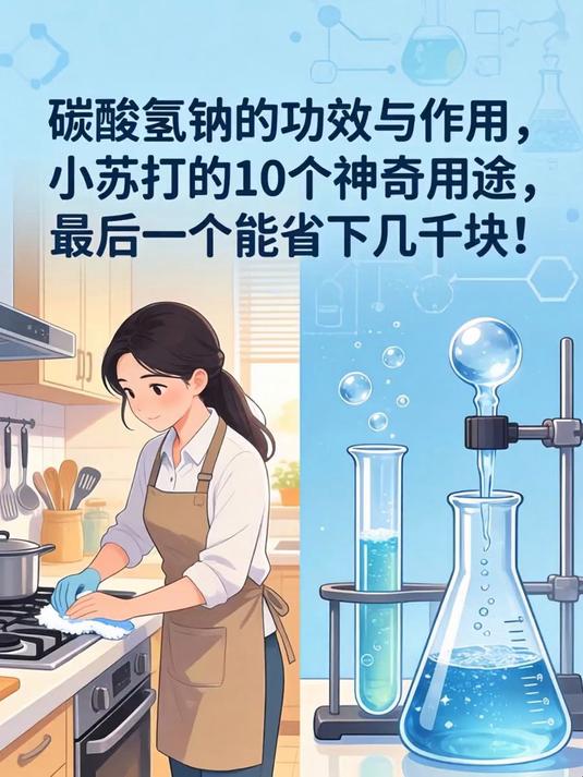 碳酸氢钠的功效与作用,小苏打的10个神奇用途,最后一个能省下几千块!