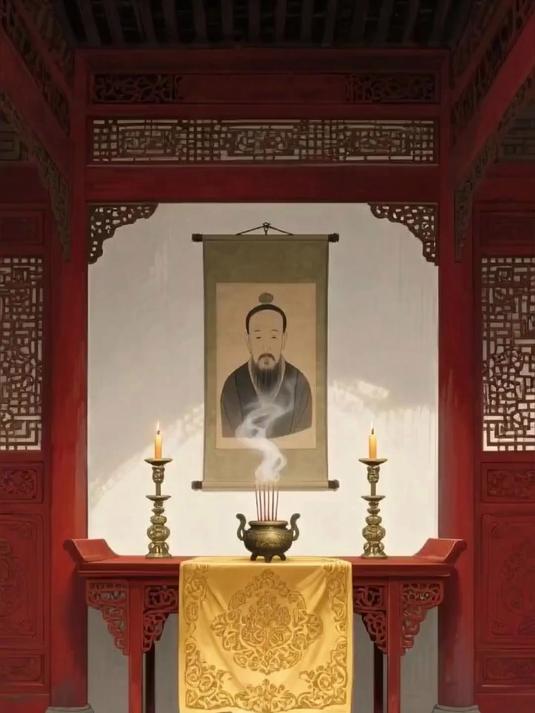 祭祀摆供品瓜果点心敬神明