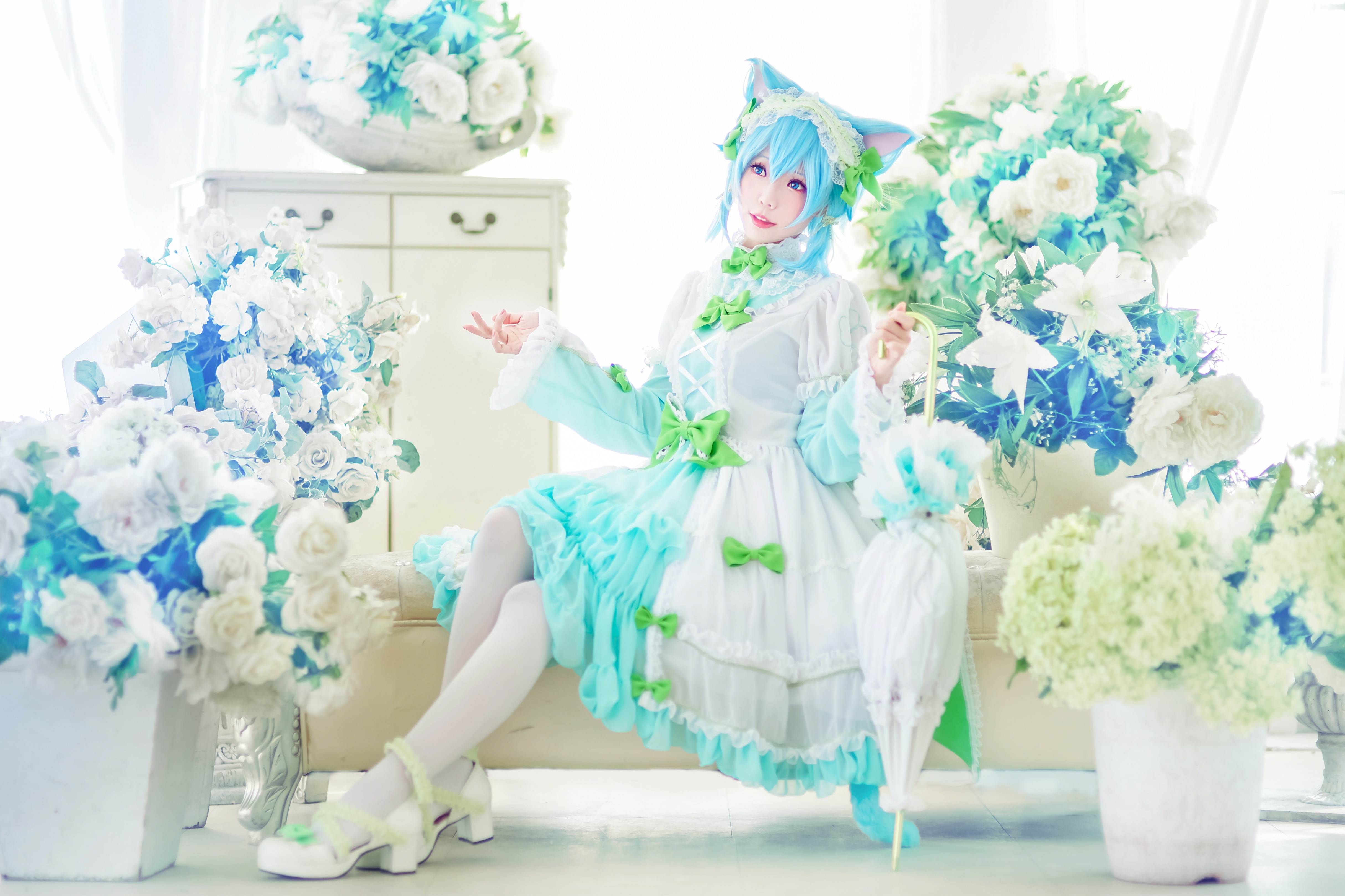 图片[10]-Ely_eee(ElyEE子) NO.042 — 猫耳下午茶[24P46M]-六色网