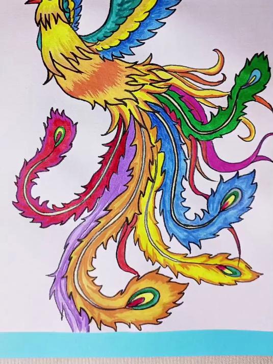 简单画凤凰