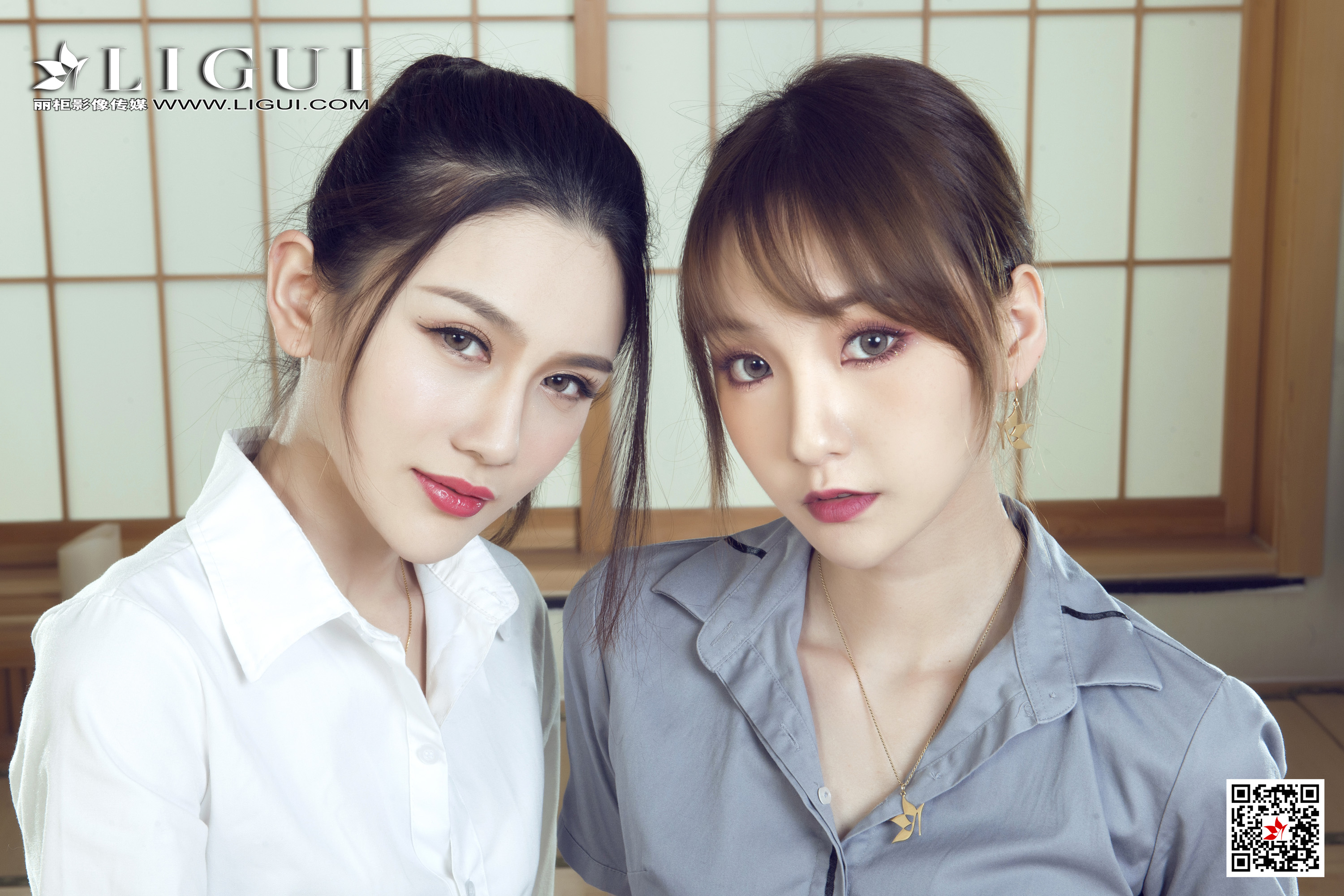 图片[2]-[Ligui丽柜] 2021.04.11 网络丽人 Model 蕊蕊&甜甜-六色网