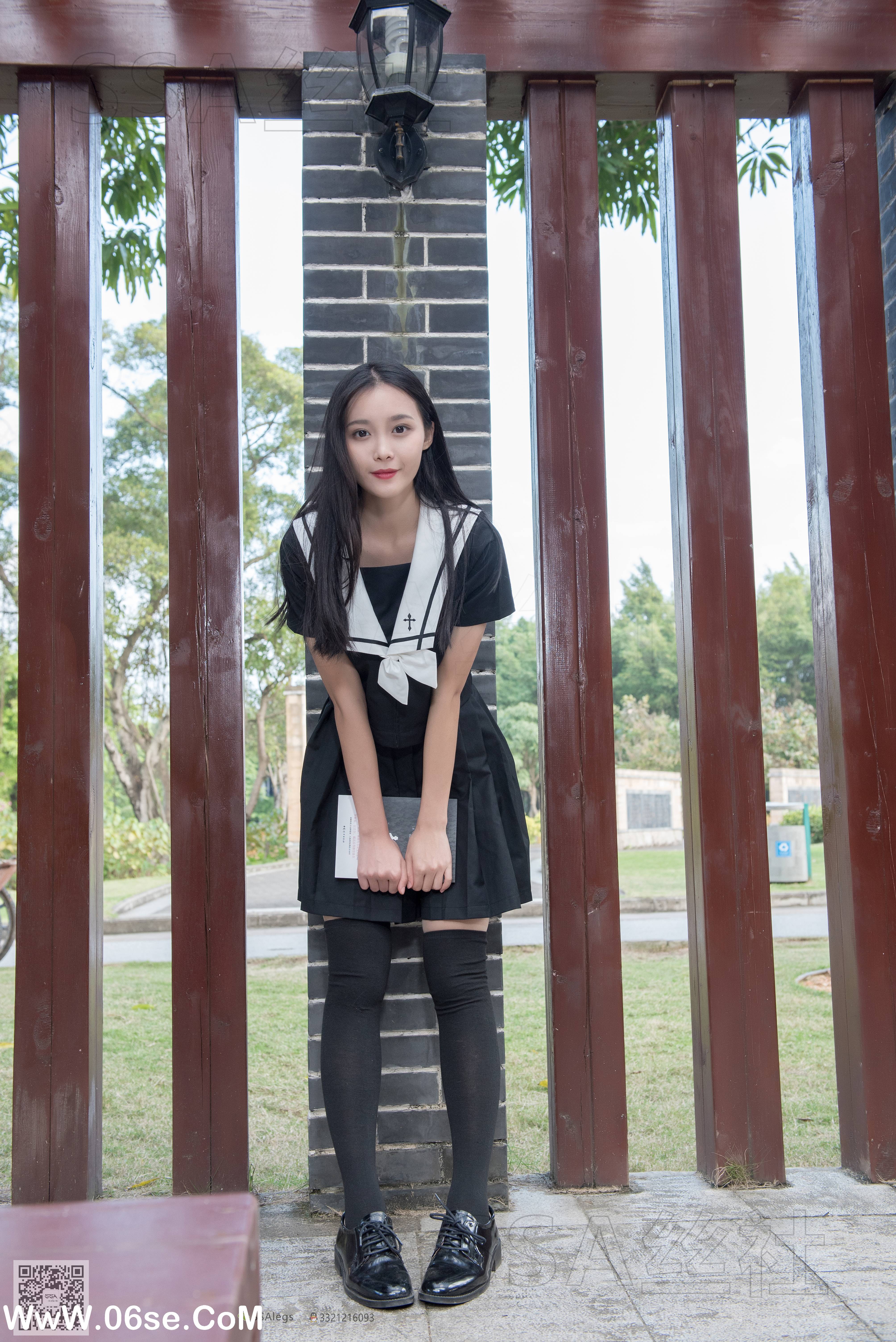 图片[23]-[SSA丝社] NO.060 君君 JK制服游公园[111P2.00G]-六色网