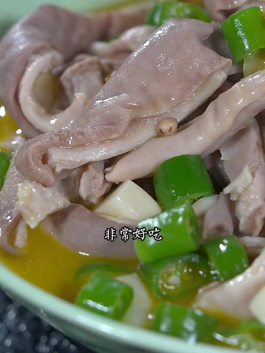 青椒猪肚的详细做法