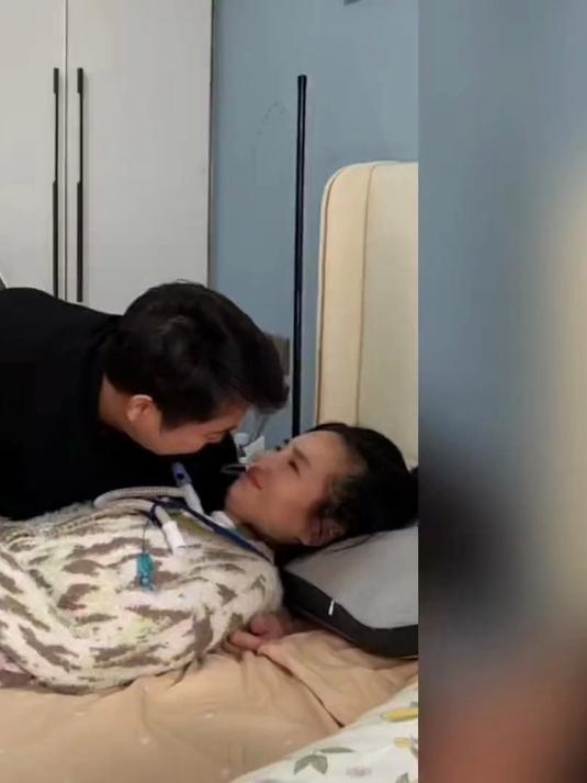 渐冻症老婆吃鱼辣出表情包