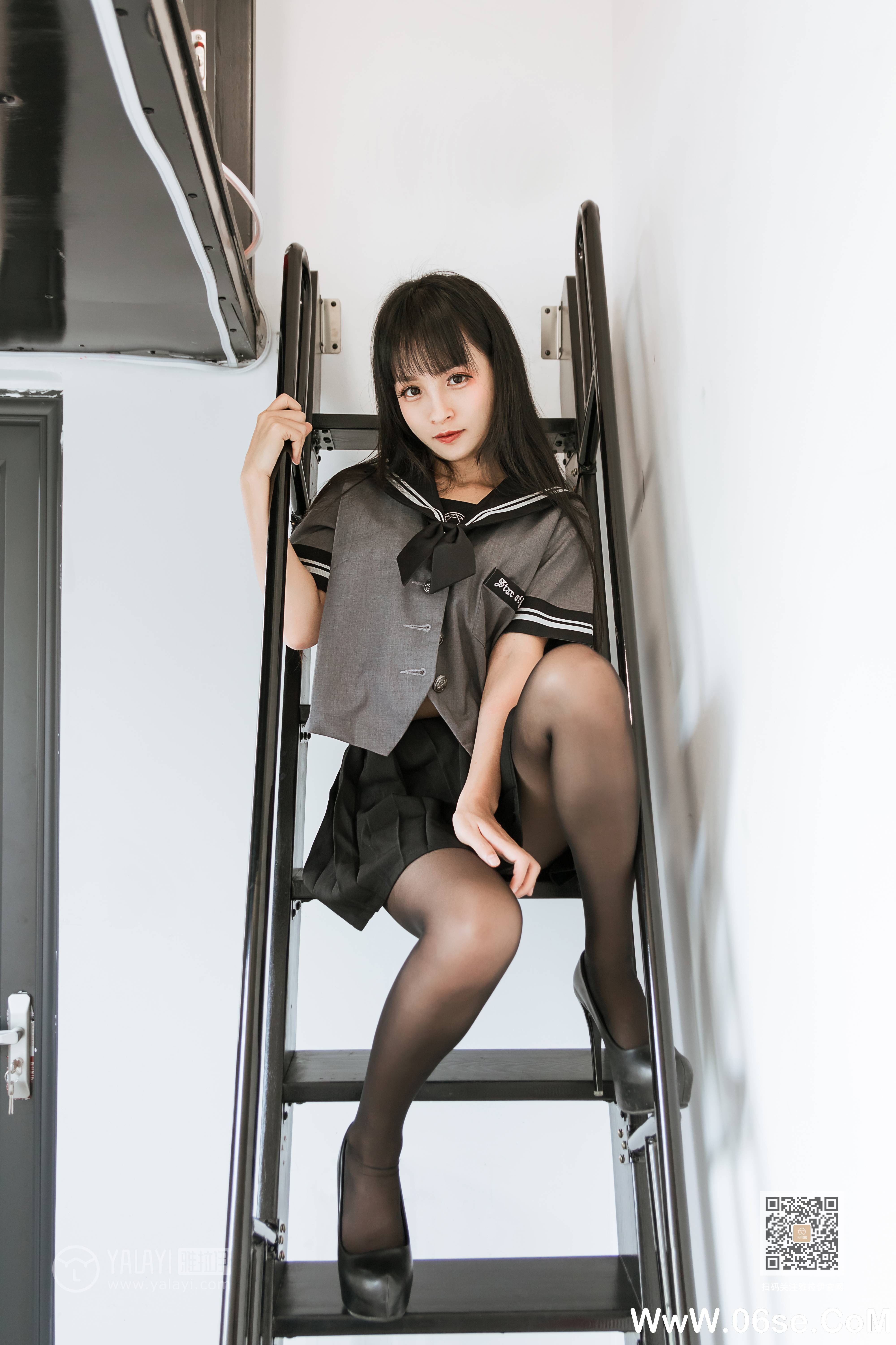 图片[9]-[YALAYI雅拉伊] 2020.04.10 NO.600 艾丽《疯狂的jk学妹》[42P+1P379M]-六色网