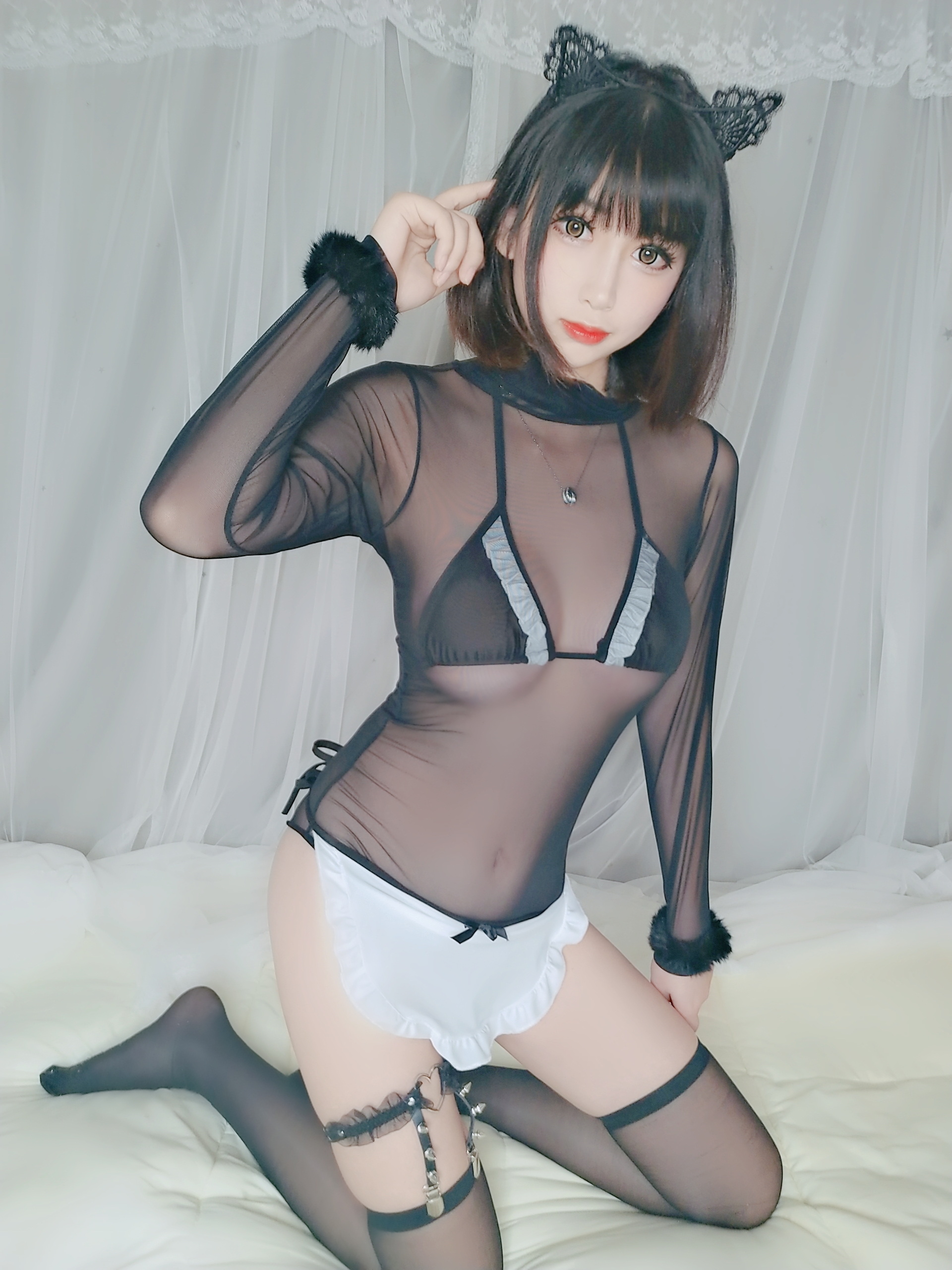 图片[28]-黑米粥 NO.005 – 黑猫 [40P+1V117M]-六色网