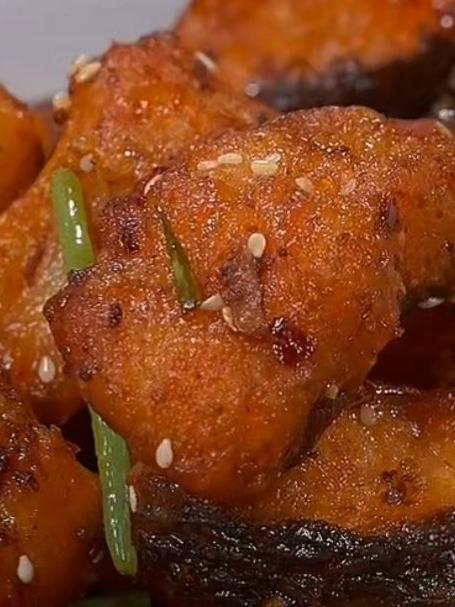 这是最近很火的干锅鱼做法