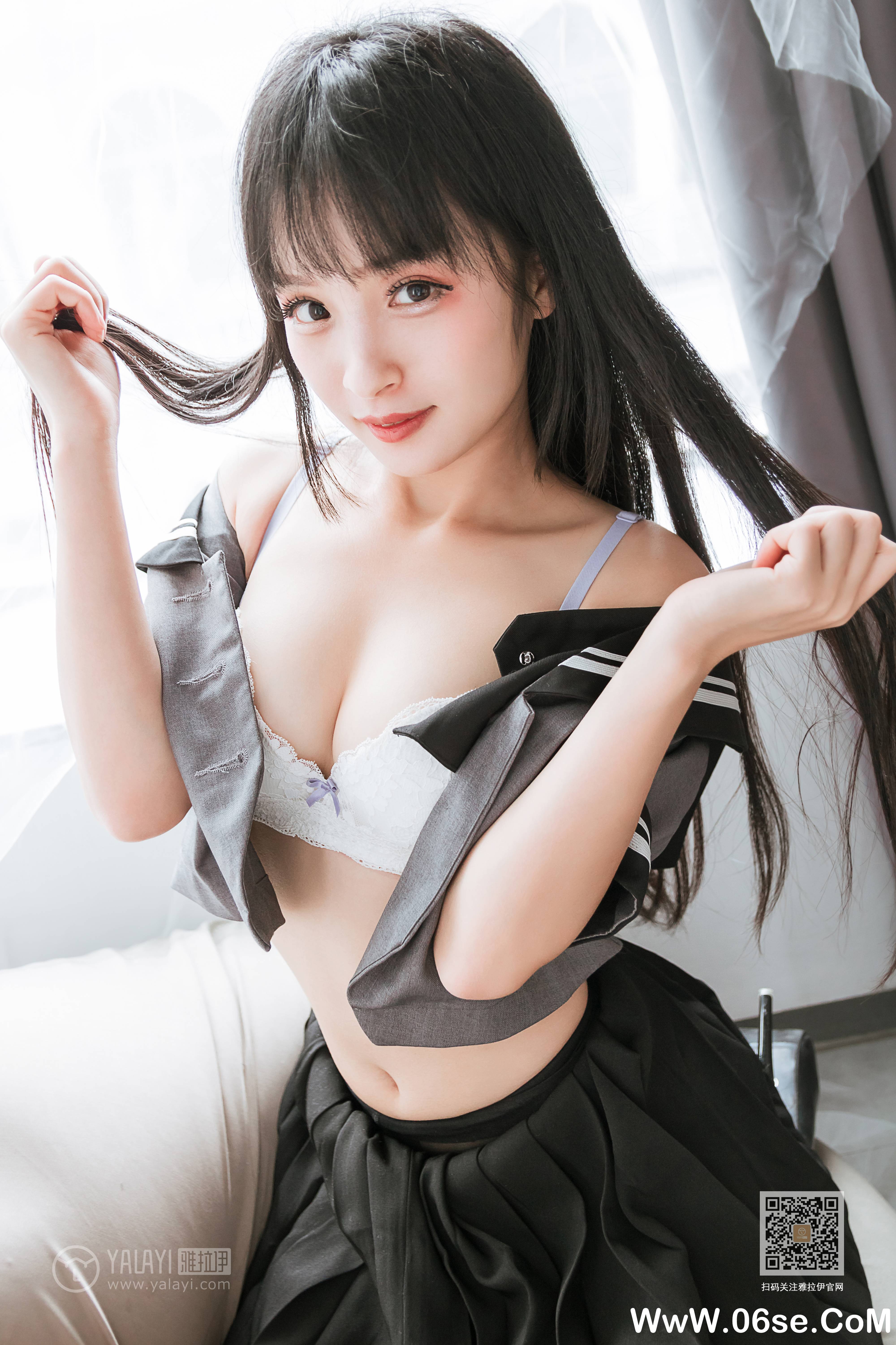 图片[40]-[YALAYI雅拉伊] 2020.04.10 NO.600 艾丽《疯狂的jk学妹》[42P+1P379M]-六色网