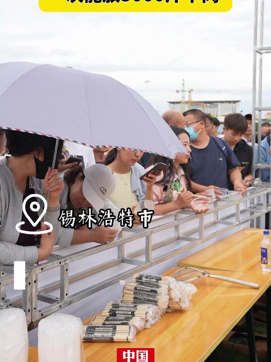 锡林浩特直径3米大锅涮羊肉，一次性能放3000肉 三农万象