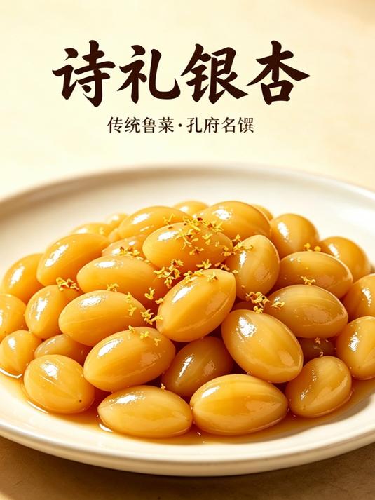 诗礼银杏:最中国的家教,都藏在这盘银杏里#孔府菜# #鲁菜经典# #孔子庭训# #非遗美食