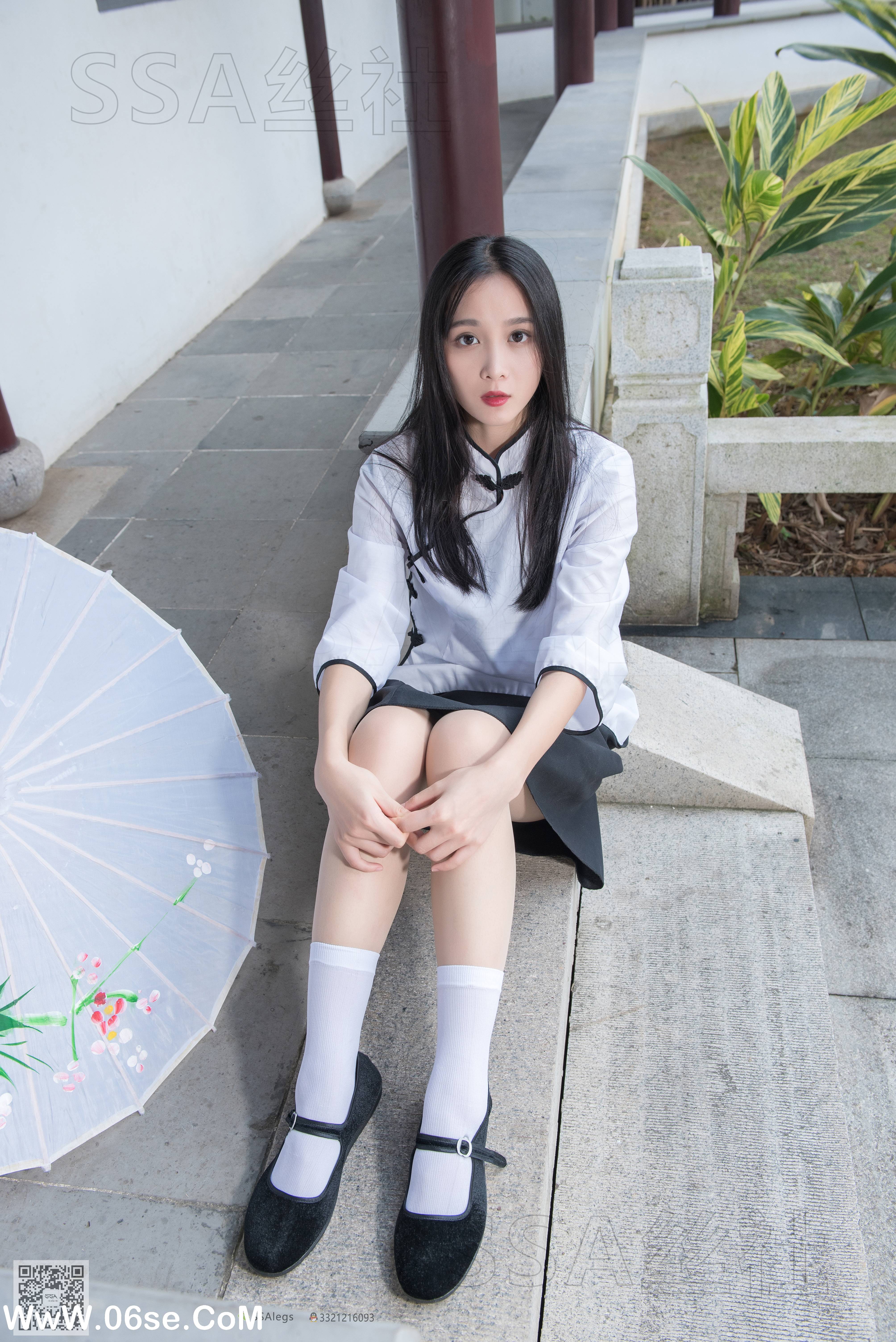 图片[38]-[SSA丝社] NO.068 君君 民国学妹肉丝白袜[120P1.85G]-六色网