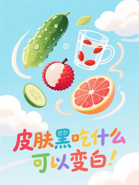 皮肤黑吃什么可以变白