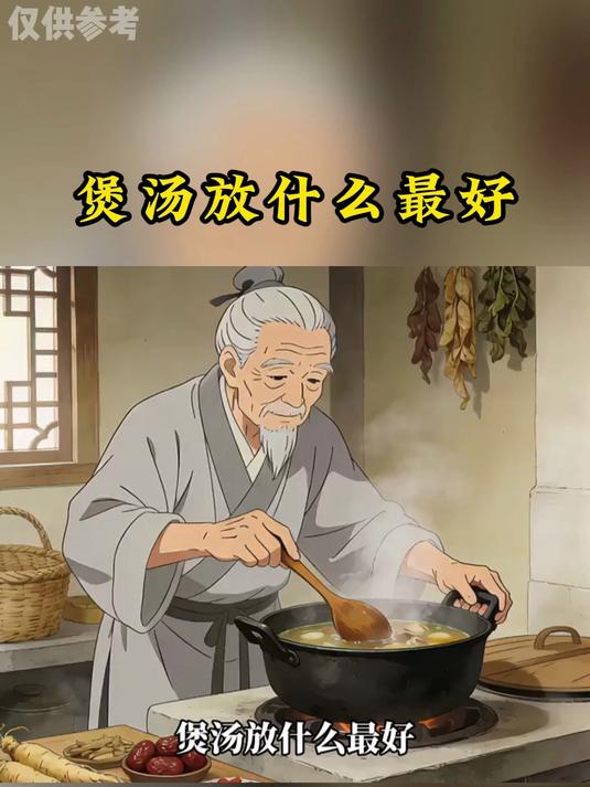 养生科普:煲汤放什么最好