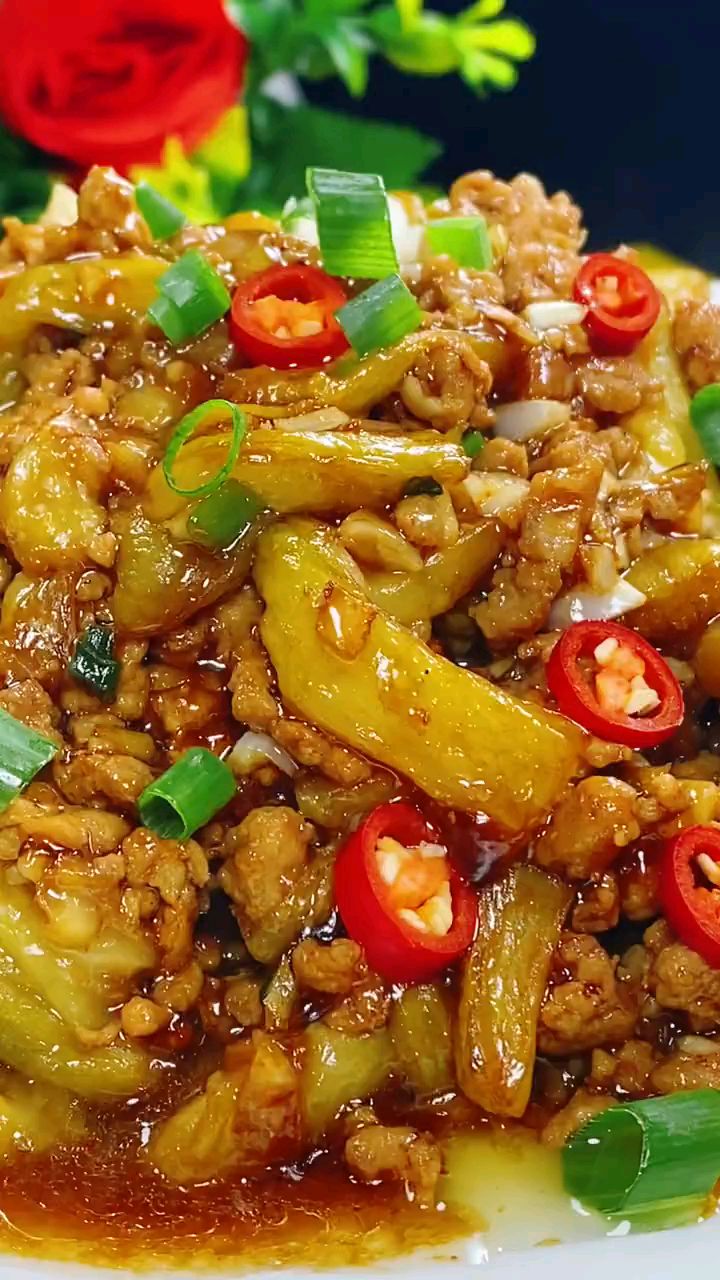 肉末茄子能吃四碗大米饭