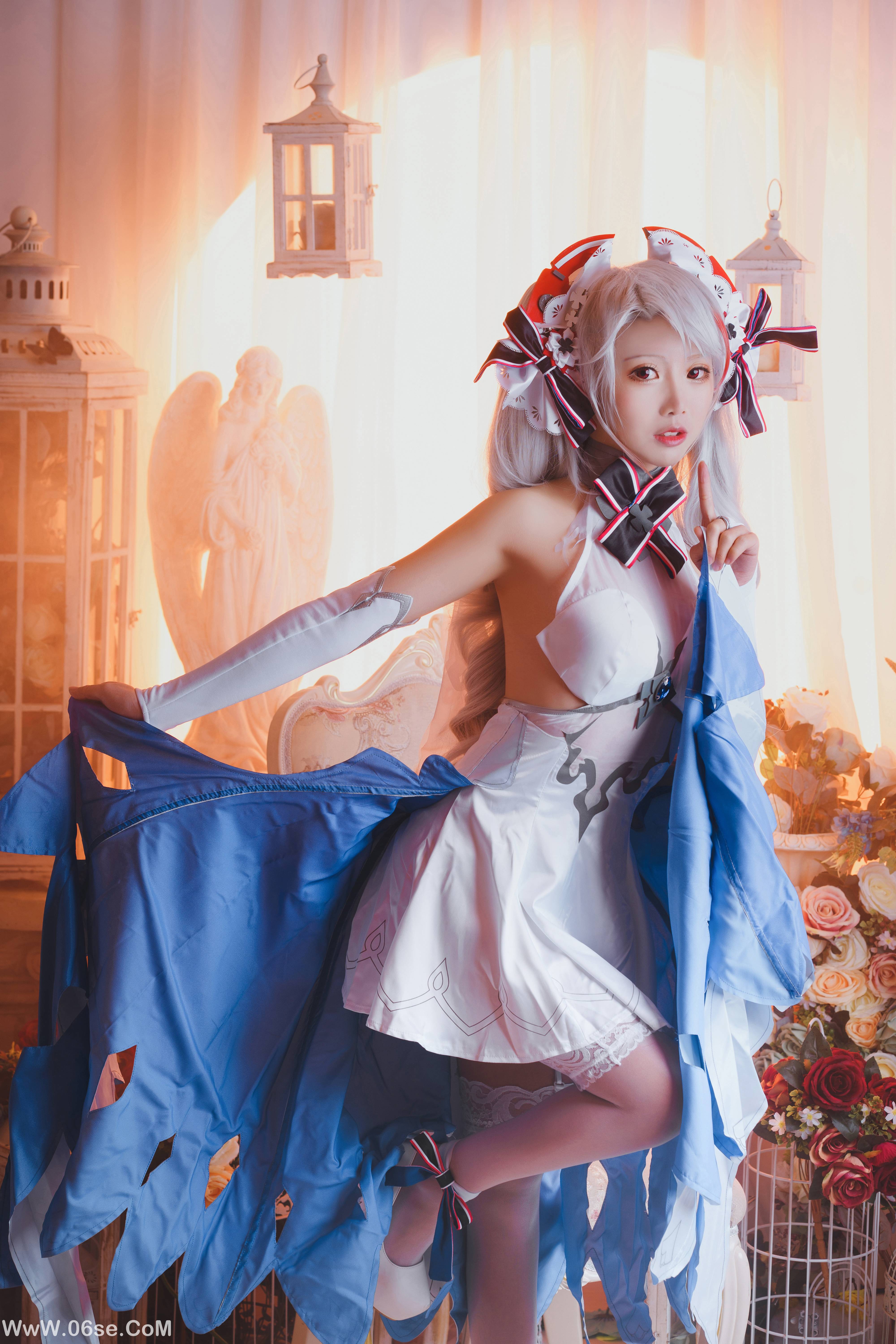 图片[11]-Coser面饼仙儿 NO.012 – 欧根花嫁[22P217M]-六色网